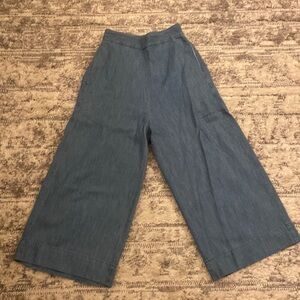 Madewell XXS light denim wide leg pants